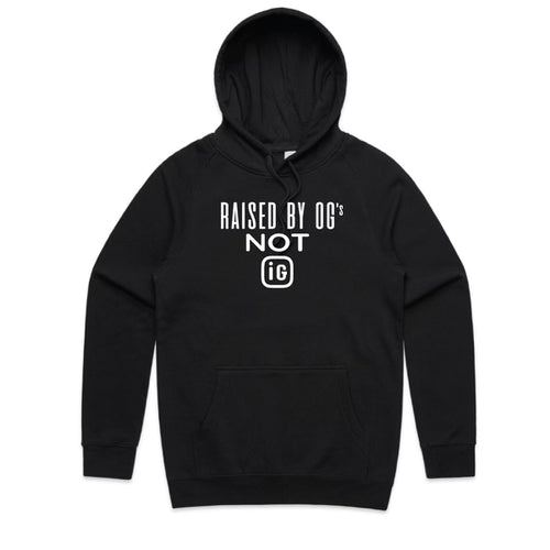 Raised by OG's Not IG Hoodie - Black
